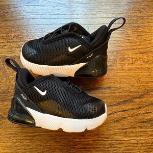 Nike air max 270 Black and White Sneakers toddler 4c